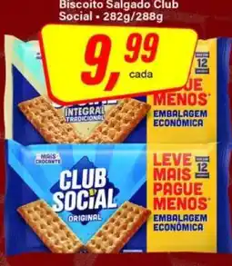 Rede Supermarket Biscoito Salgado Club Social oferta