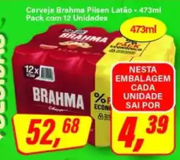 Rede Supermarket Cerveja Brahma Pilsen Latão oferta