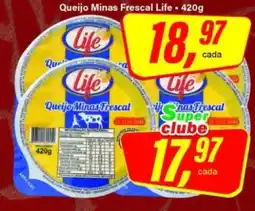 Rede Supermarket Queijo Minas Frescal Life 420g oferta