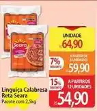Atacadão Seara - linguiça calabresa oferta