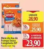 Atacadão Seara - meio da asa de frango congelada oferta