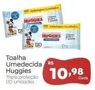 Novo Atacarejo Huggies - toalha umedecida oferta