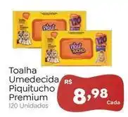 Novo Atacarejo Piquitucho - toalha umedecida premium oferta