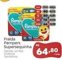 Novo Atacarejo Pampers - fralda supersequinha oferta