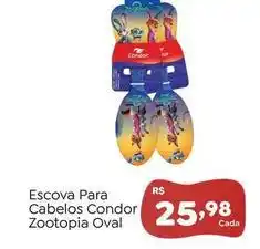 Novo Atacarejo Condor - escova para cabelos zootopia oval oferta