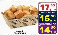 Roldão Mini - pão francês oferta