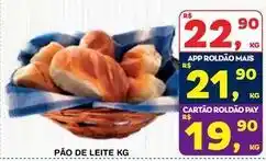 Roldão Pão de leite oferta