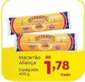 Novo Atacarejo Aliança - macarrão oferta