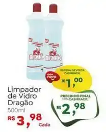 Novo Atacarejo Dragão - limpador de vidro oferta