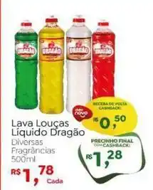 Novo Atacarejo Dragão - lava louças líquido oferta