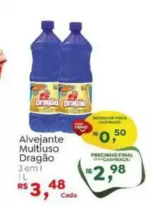 Novo Atacarejo Dragão - alvejante multiuso oferta