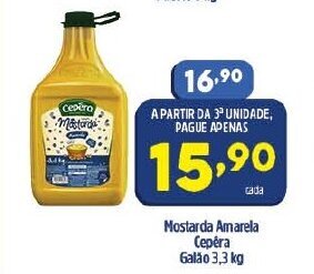 Mostarda Amarela Cepera Galao 3.3kg