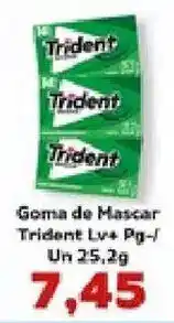 Supermercados Tauste Goma de mascar trident lv+ pg/- oferta
