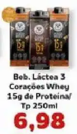 Supermercados Tauste Beb. Láctea 3 Corações Whey oferta