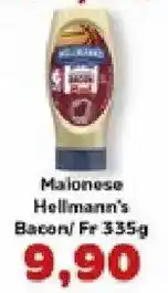 Supermercados Tauste Maionese hellmann's bacon/ fr 335g oferta
