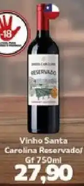 Supermercados Tauste Vinho Santa Carolina Reservado oferta