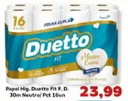 Supermercados Tauste Papel Hig. Duetto Fit F. D. oferta