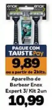 Supermercados Tauste Aparelho de Barbear Enox Expert 3/ Kit 2un oferta