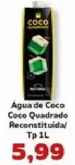 Supermercados Tauste Água de Coco Coco Quadrado Reconstituída oferta