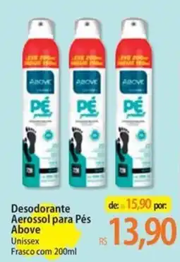 Atacadão Desodorante Aerossol para Pés Above oferta