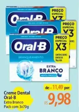 Atacadão Creme Dental Oral-B Extra Branco oferta