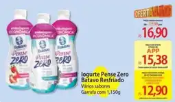 Atacadão Iogurte pense zero batavo resfriado vários sabores oferta