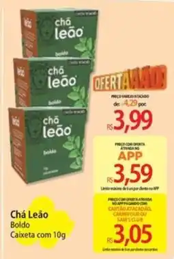 Atacadão Chá Leão Boldo oferta
