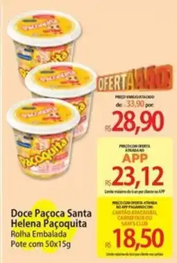 Atacadão Doce Pacoca Santa Helena Pacoquita oferta