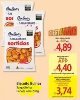 Atacadão Biscoito Bulnez Salgadinhos sortidos oferta