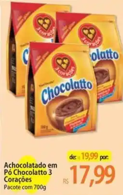 Atacadão Achocolatado em Pó Chocolatto 3 Corações oferta
