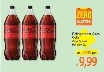Refrigerante coca-cola zero açúcar