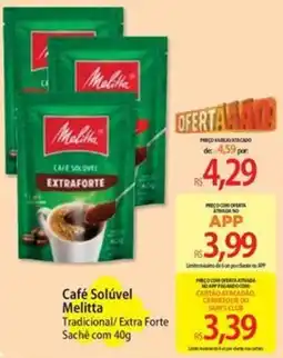 Atacadão Café Solúvel Melitta Tradicional/ Extra Forte oferta