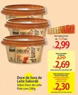 Atacadão Doce de Soro de Leite Sabordê Sabor Doce de Leite oferta