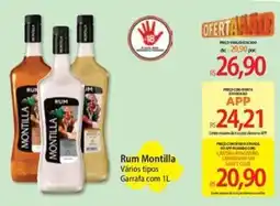 Atacadão Rum Montilla Vários tipos oferta