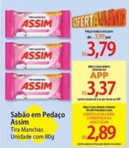 Atacadão Sabão em Pedaço Assim Tira Manchas oferta