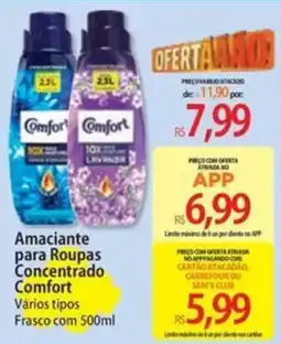 Atacadão Amaciante para Roupas Concentrado Comfort Vários tipos oferta