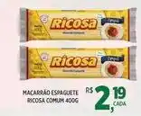 DB Supermercados Ricosa - macarrão espaguete oferta