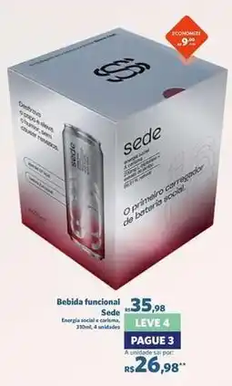 Sam's Club Primeiro - bebida funcional oferta