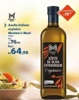 Sam's Club Member's mark - azeite italiano organico oferta