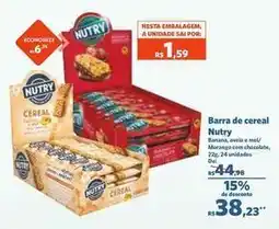 Sam's Club Nutry - barra de cereal oferta