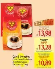 Atacadão 3 corações - café oferta