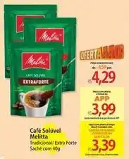 Atacadão Melitta - café solúvel oferta