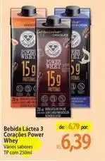 Atacadão Chocolate - bebida láctea 3 corações power whey oferta