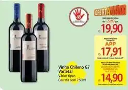 Atacadão De - vinho chileno g7 varietal oferta