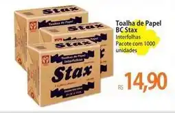 Atacadão Stax - toalha de papel bc oferta