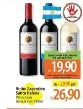 Atacadão Santa helena - vinho argentino oferta