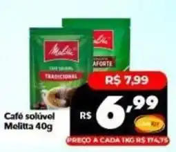 Supermercados Rex Café solúvel Melitta oferta