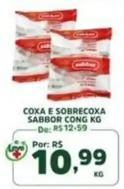 Araújo Supermercados Coxa e sobrecoxa sabbor cong kg oferta