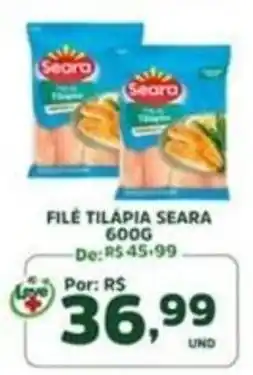 Araújo Supermercados Filé tilápia seara oferta