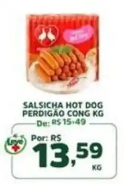 Araújo Supermercados Salsicha hot dog perdigão cong kg oferta